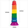 Load image into Gallery viewer, 7" Prider Dildo Lovetoy Measurements