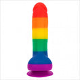 Load image into Gallery viewer, Justin 8″ Rainbow Suction Cup Dildo Swan Addiction