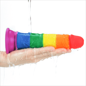 7" Prider Dildo Lovetoy In hand