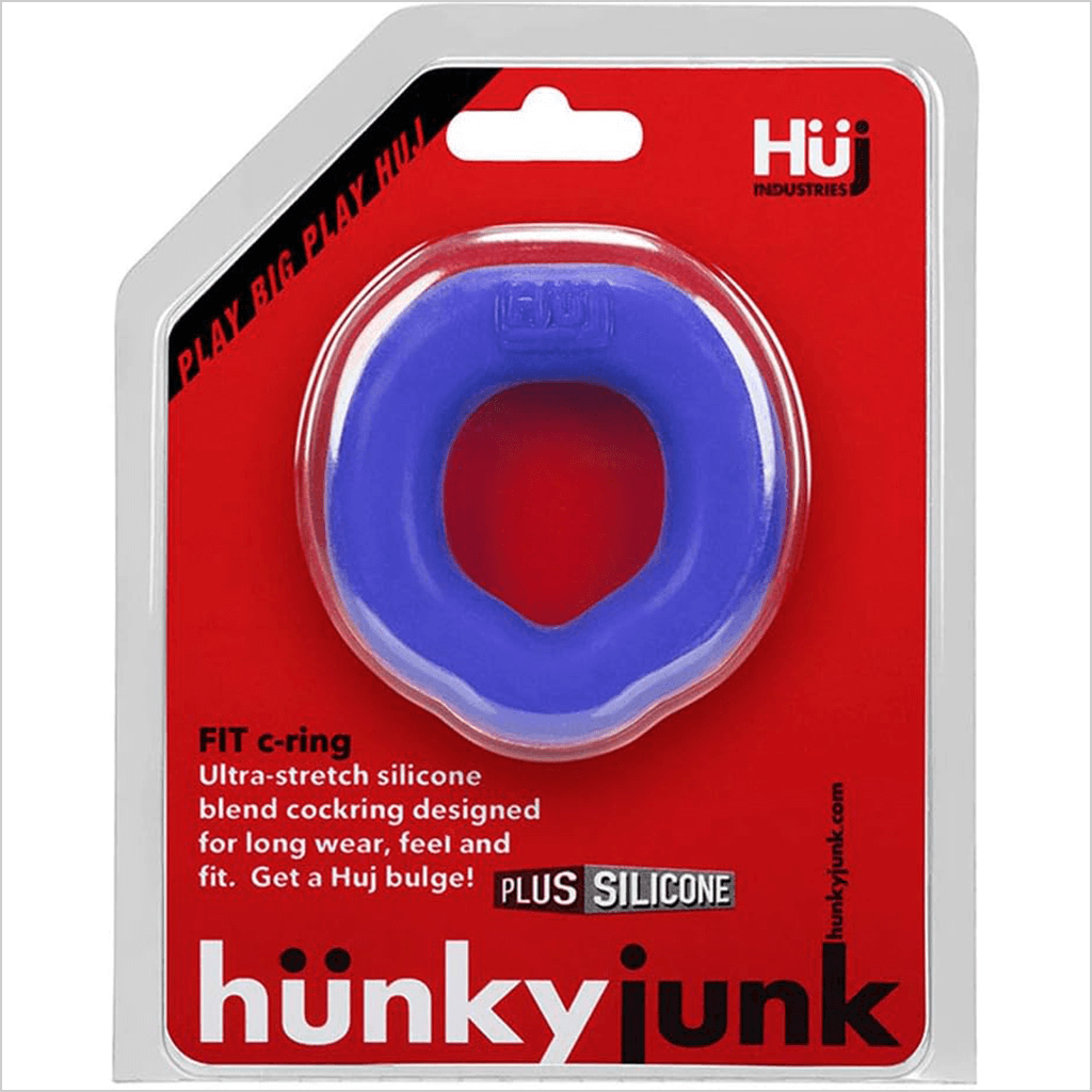 Hunkyjunk Fit Ergo Long-Wear C-Ring Cobalt