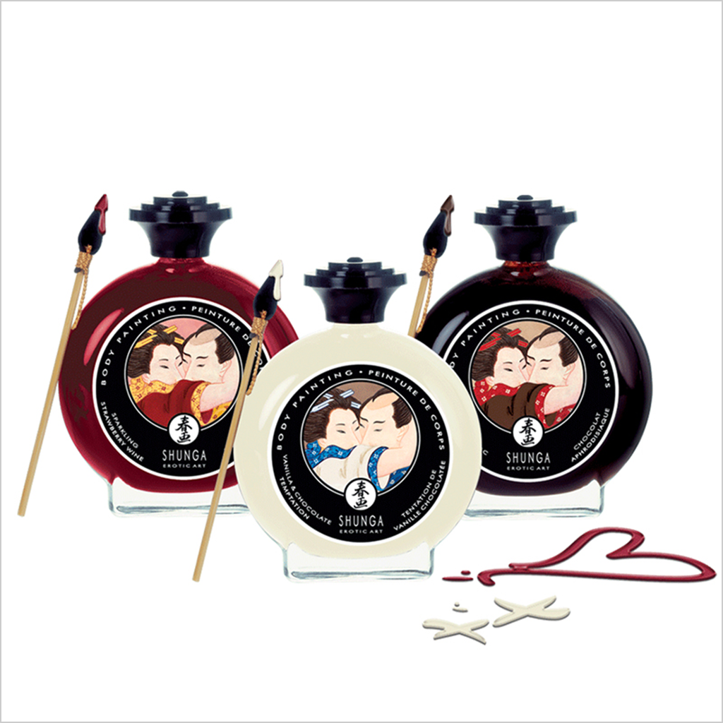 Shunga Body Paint 100ml | Chocolate, Vanilla, Strawberry