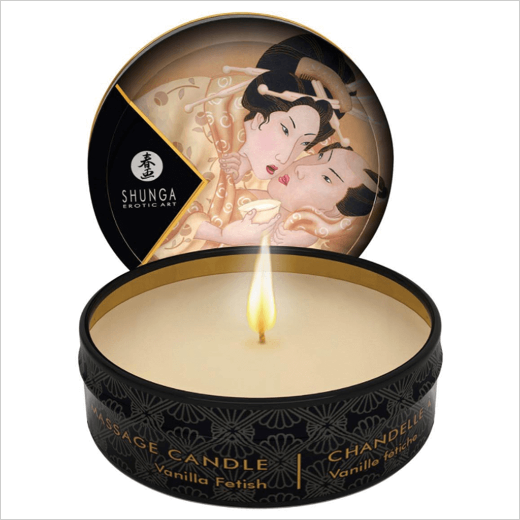 shunga vanilla massage candle