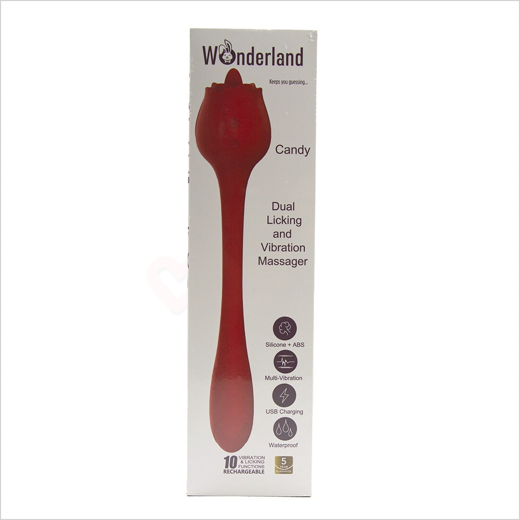 Wonderland Candy Rechargeable Massager Red