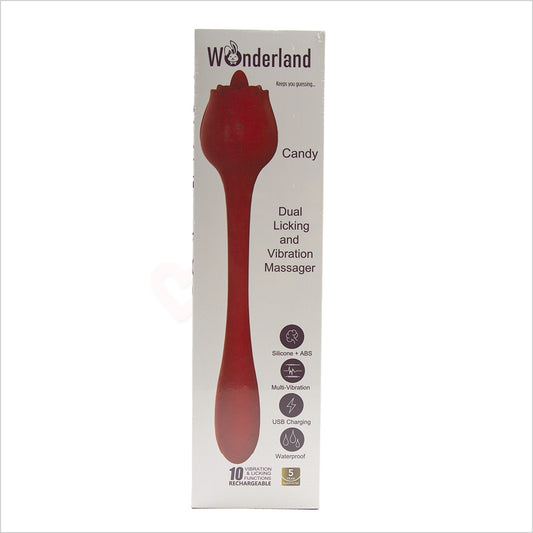 Wonderland Candy Rechargeable Massager Red
