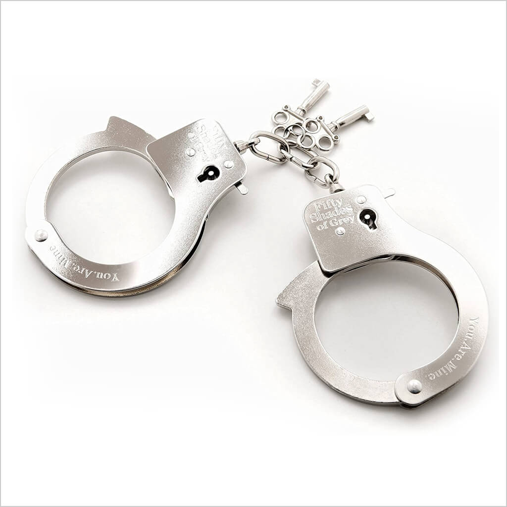 Fifty Shades You Are Mine Metal Handcuffs