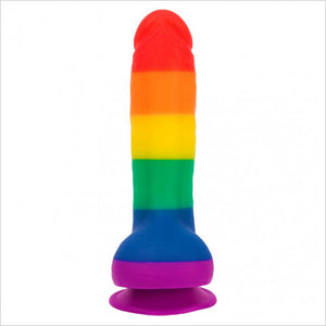 Justin 8″ Rainbow Suction Cup Dildo Swan Addiction