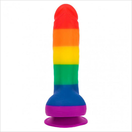 Justin 8″ Rainbow Suction Cup Dildo Swan Addiction